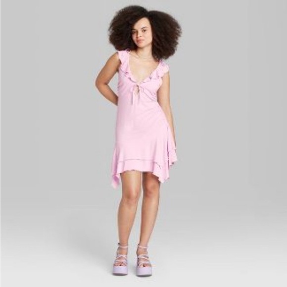 WILD FABLE RUFFLE DRESS-black 🖤 - Picture 2 of 11